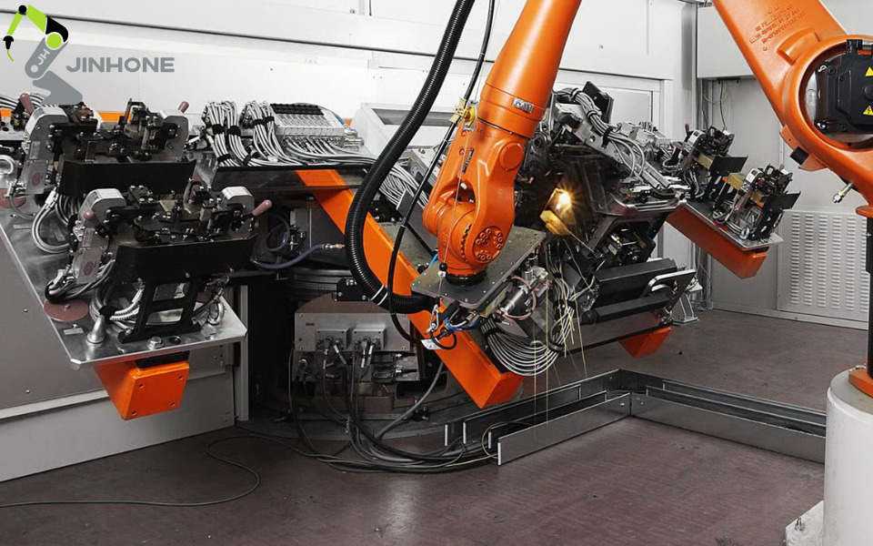 đồ gá hàn tích hợp robot hoặc cobot